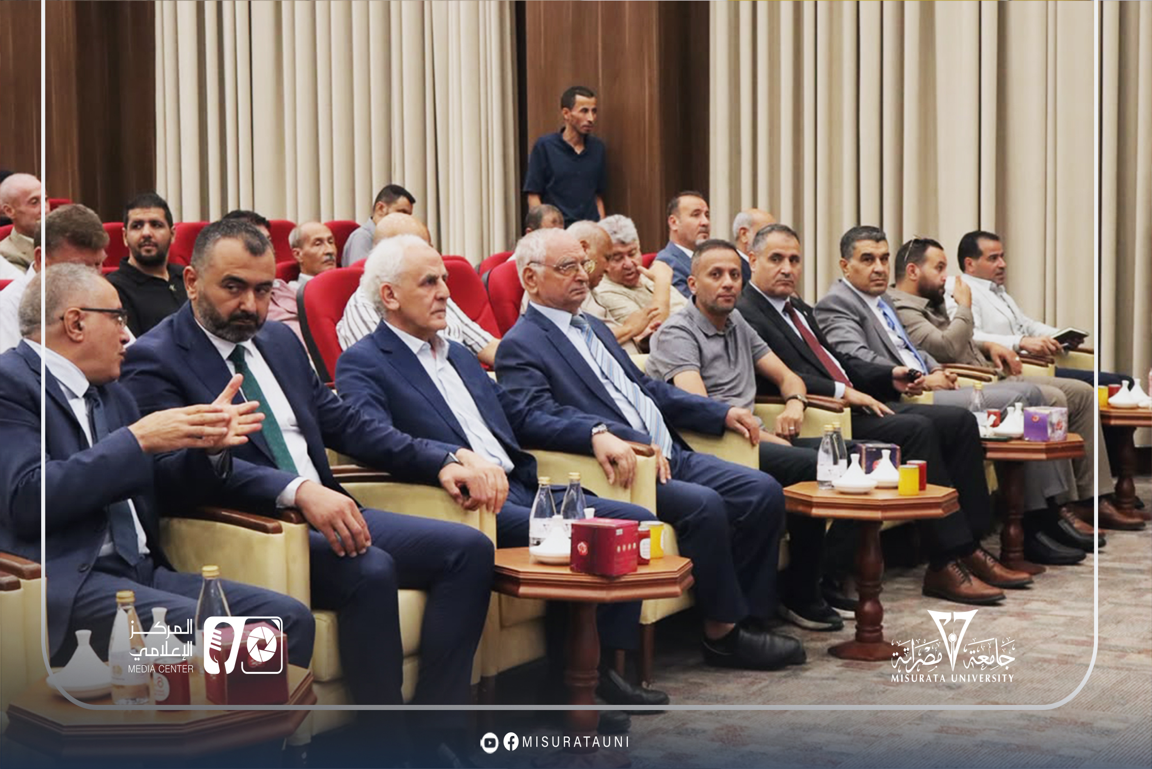 جامعة مصراتة تفتتح عددًا من المدرجات الدراسية وتكرّم الدفعة الثانية من حملة الإجازة الدقيقة (الدكتوراه)