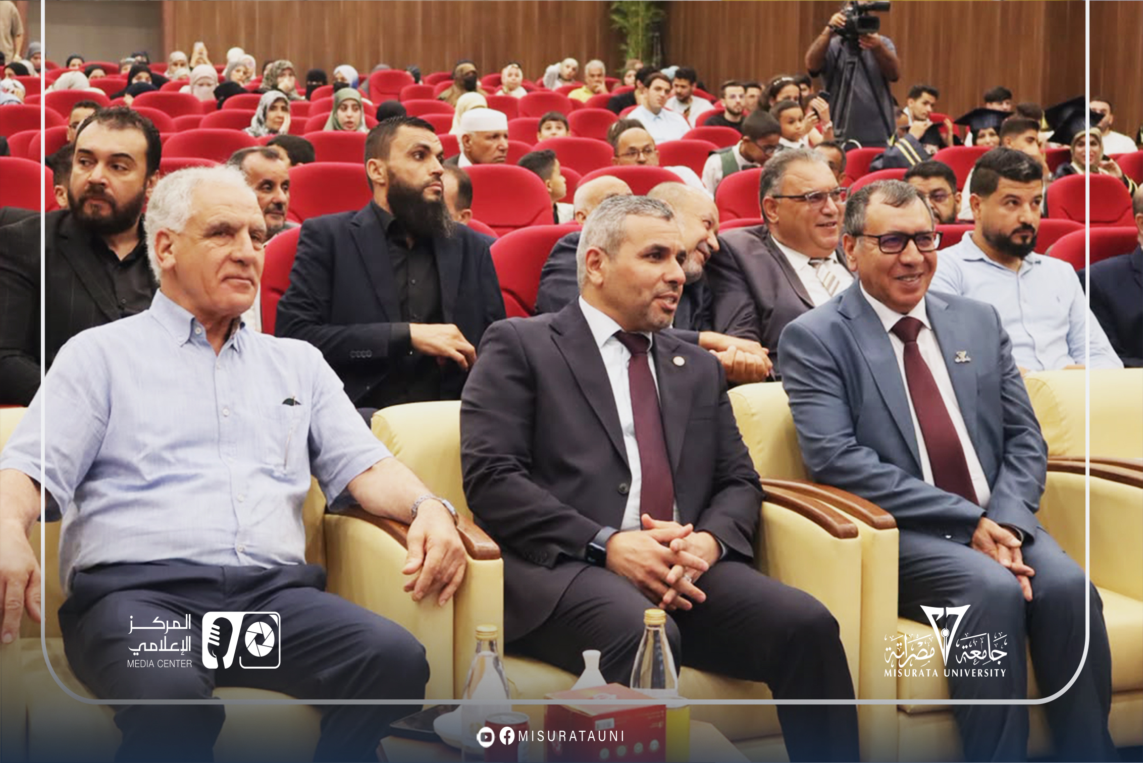 جامعة مصراتة تفتتح عددًا من المدرجات الدراسية وتكرّم الدفعة الثانية من حملة الإجازة الدقيقة (الدكتوراه)