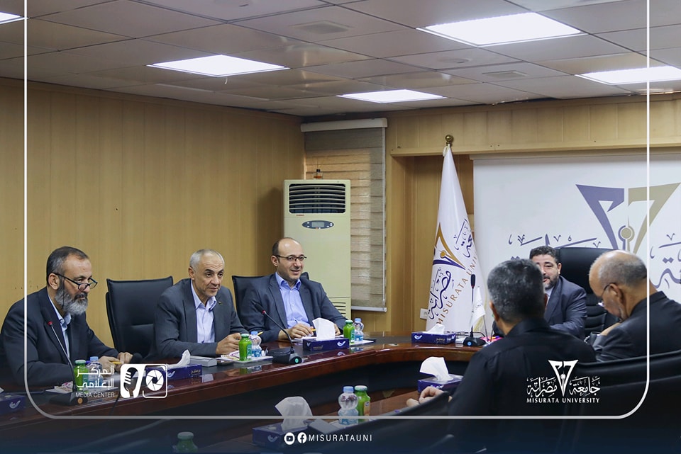 The first meeting of the joint committee between Misurata University and Misurata Municipal Council
                     width=