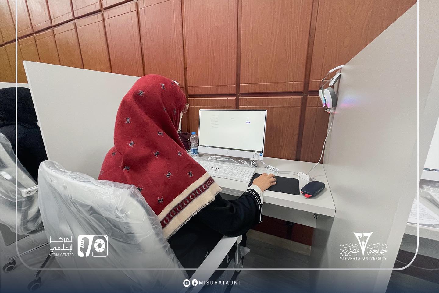 تنظيم أول امتحان APTIS بكلية الآداب – جامعة مصراتة