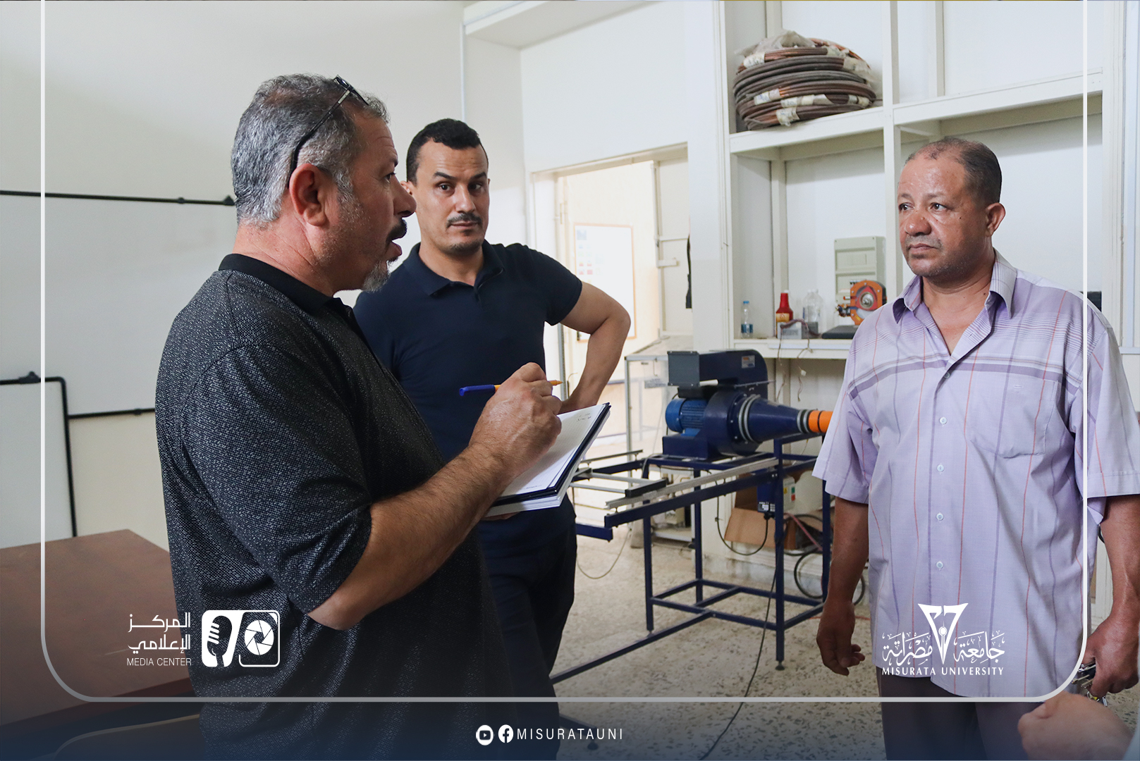 كلية الهندسة تستقبل فريقًا من الشركة الليبية للحديد والصلب