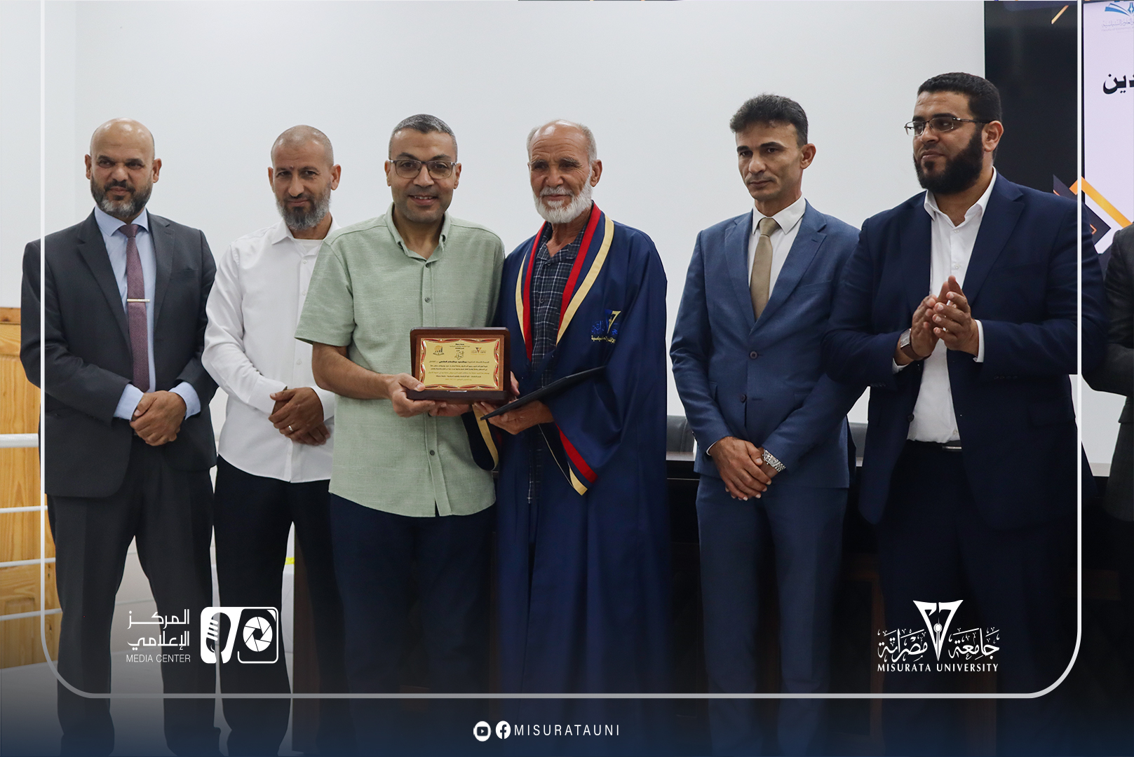 كلية الاقتصاد بجامعة مصراتة تنظم حفلاً تكريميًا لأساتذتها المتقاعدين