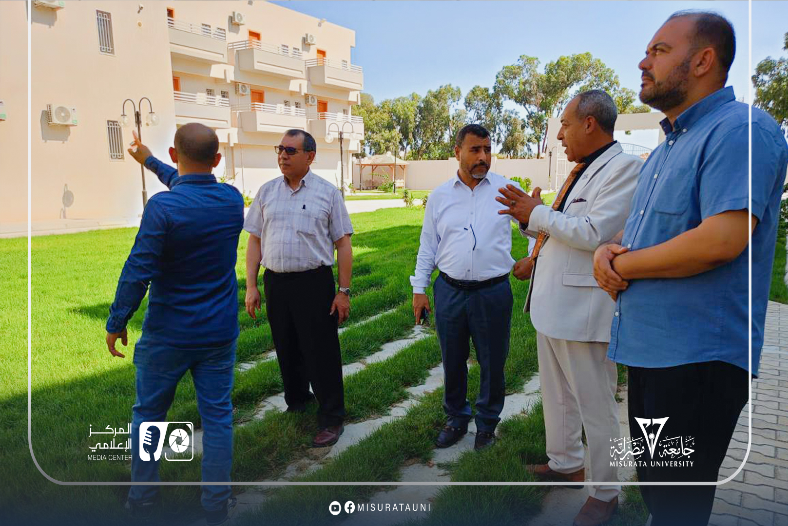 رئيس جامعة مصراتة يقوم بزيارة تفقدية لكلية الزراعة