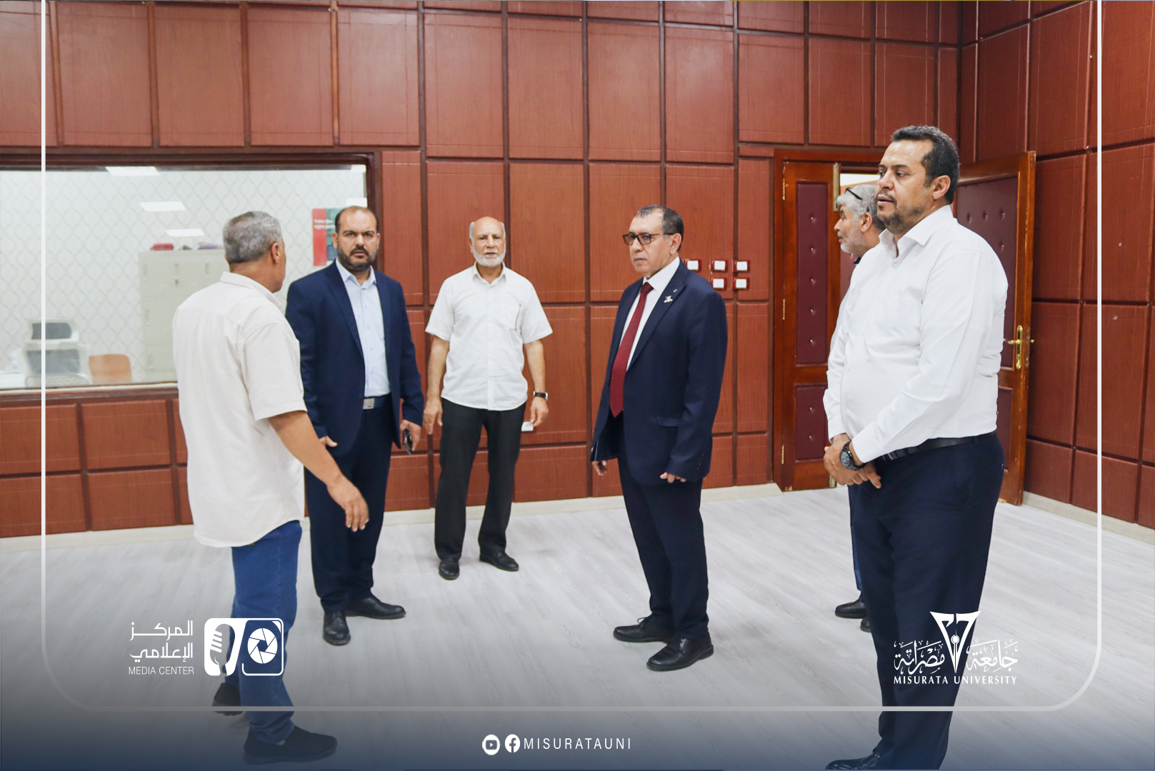 An inspection visit to the Faculty of Arts and the approval of the results of the 