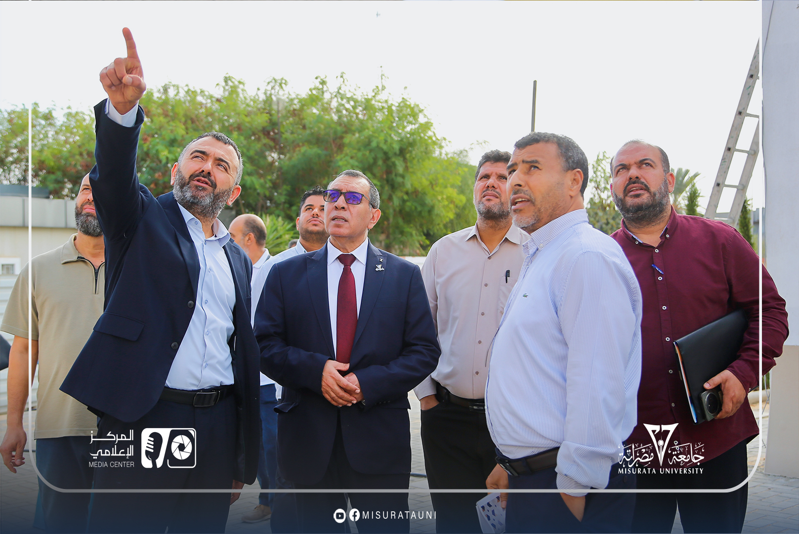 The Presidency of Misurata University inspects the Faculty of Medicine and approves the results of the bachelor`s degree.
                     width=