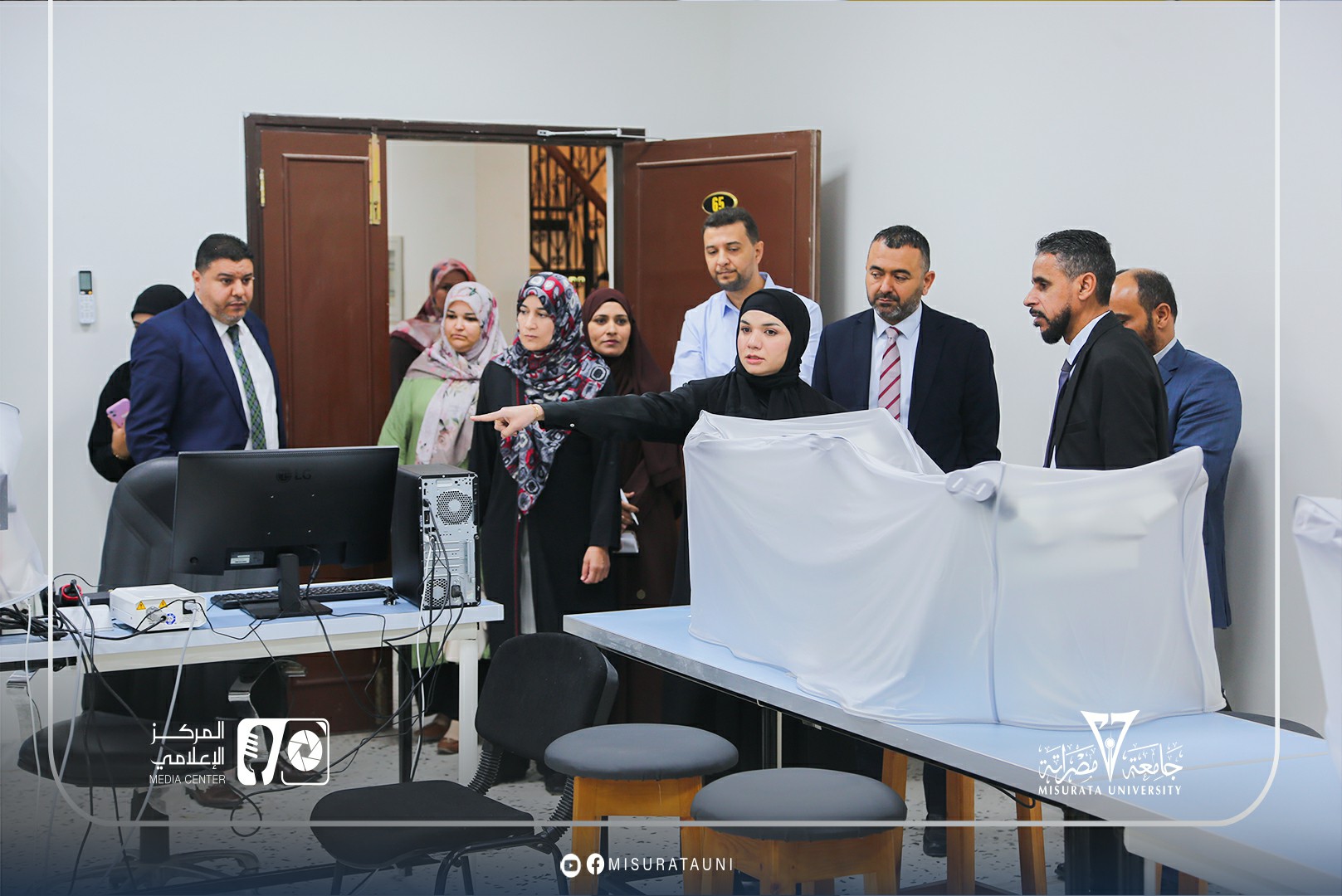 زيارة فريق المركز الوطني لضمان الجودة لكلية الطب البشري بجامعة مصراتة