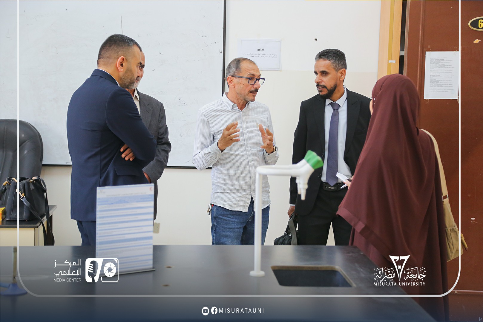 زيارة فريق المركز الوطني لضمان الجودة لكلية الطب البشري بجامعة مصراتة