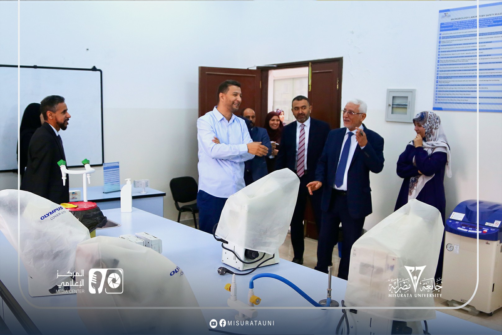 زيارة فريق المركز الوطني لضمان الجودة لكلية الطب البشري بجامعة مصراتة