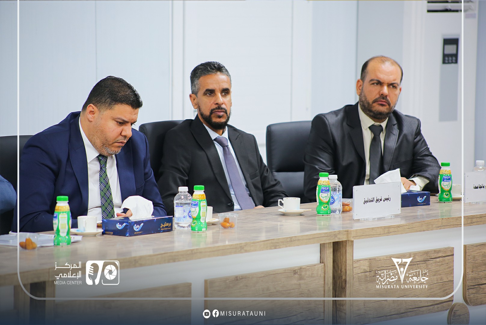 زيارة فريق المركز الوطني لضمان الجودة لكلية الطب البشري بجامعة مصراتة