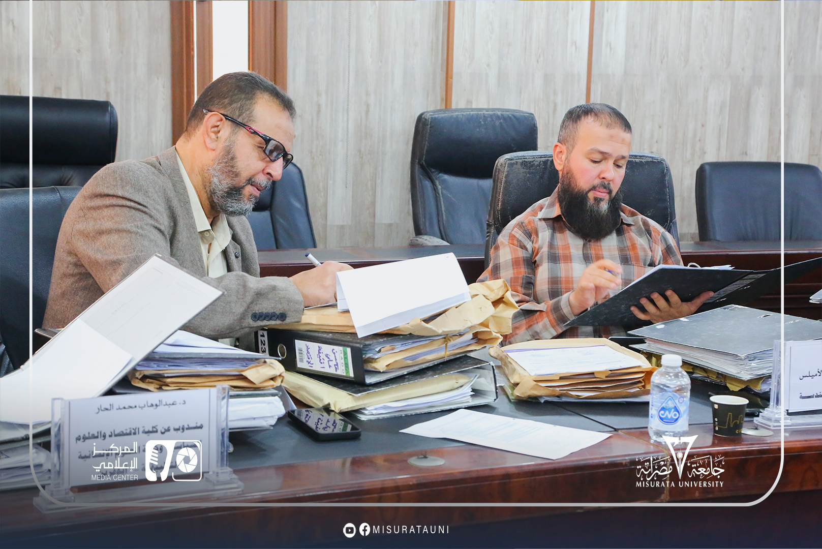 لجنة شؤون أعضاء هيئة التدريس تعقد اجتماعها العادي الرابع بجامعة مصراتة