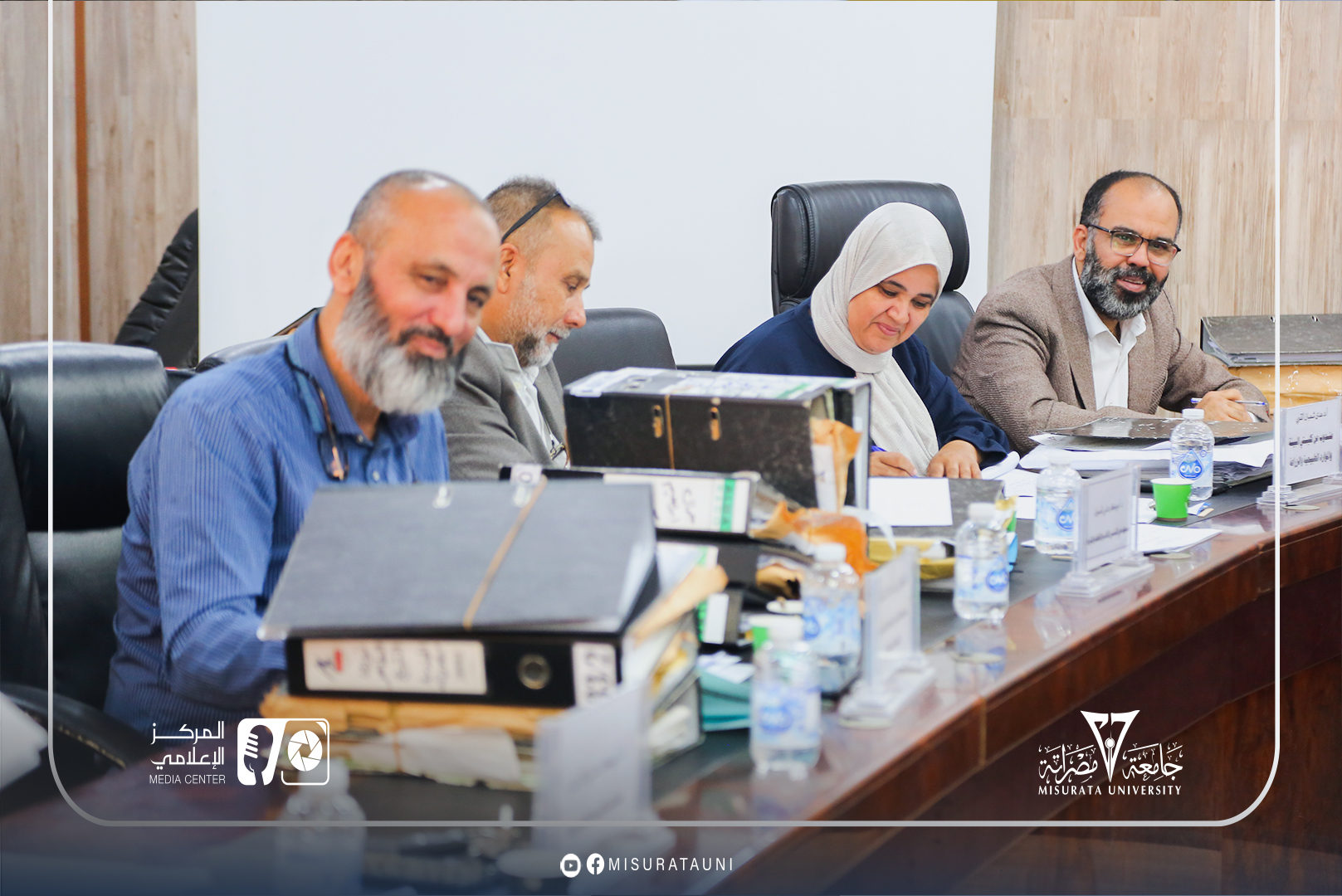 لجنة شؤون أعضاء هيئة التدريس تعقد اجتماعها العادي الرابع بجامعة مصراتة