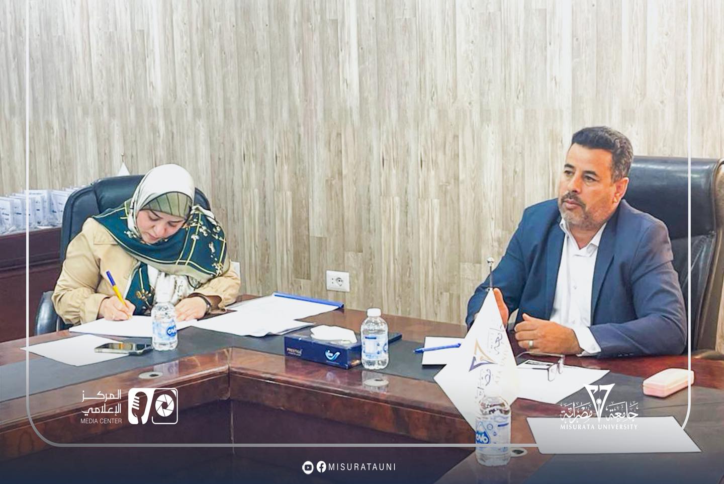 انعقاد الاجتماع السابع لمكتب ضمان الجودة وتقييم الأداء بجامعة مصراتة