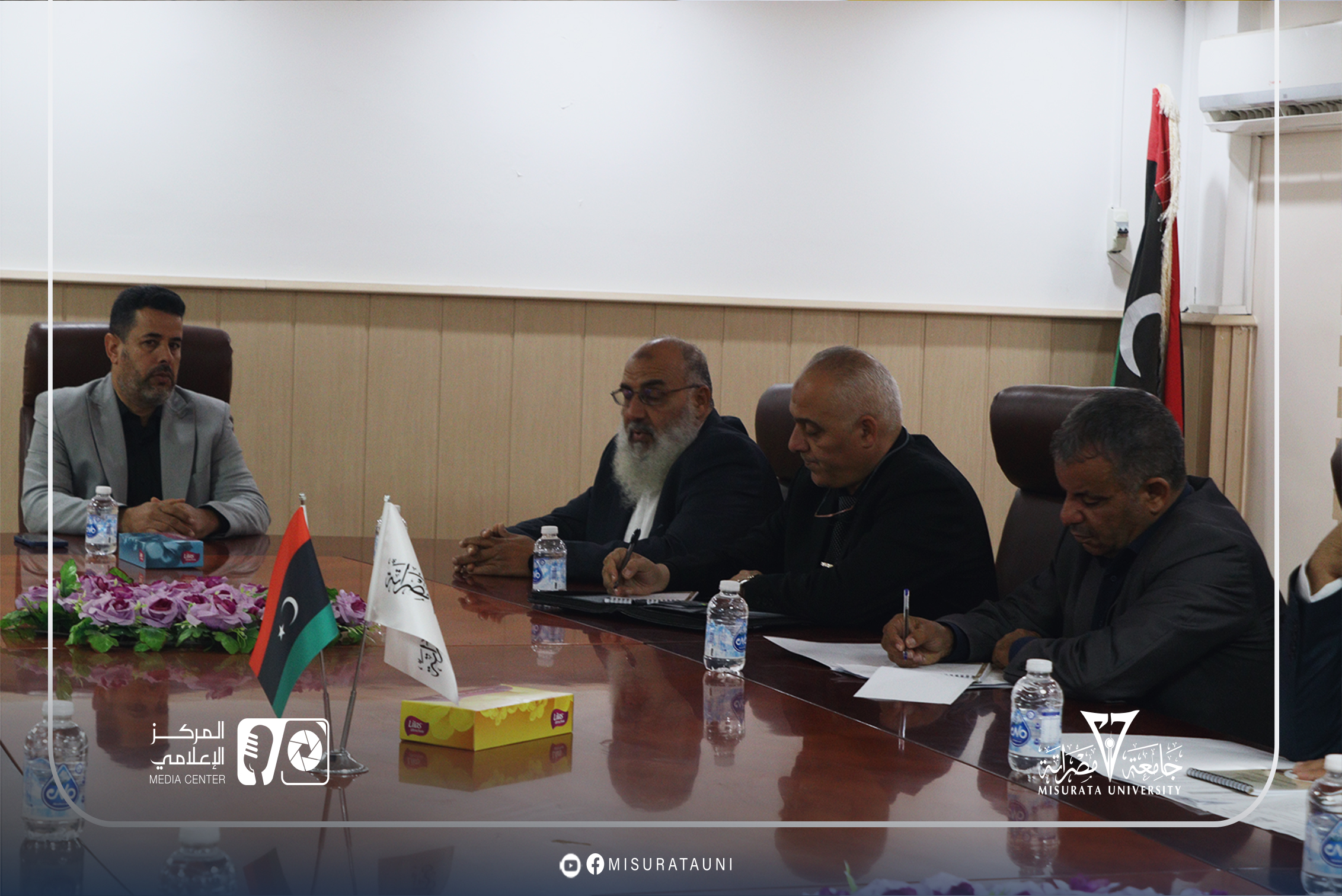 جامعة مصراتة تستقبل فريق ضمان الجــودة التابــع للمـركـز الوطنــي