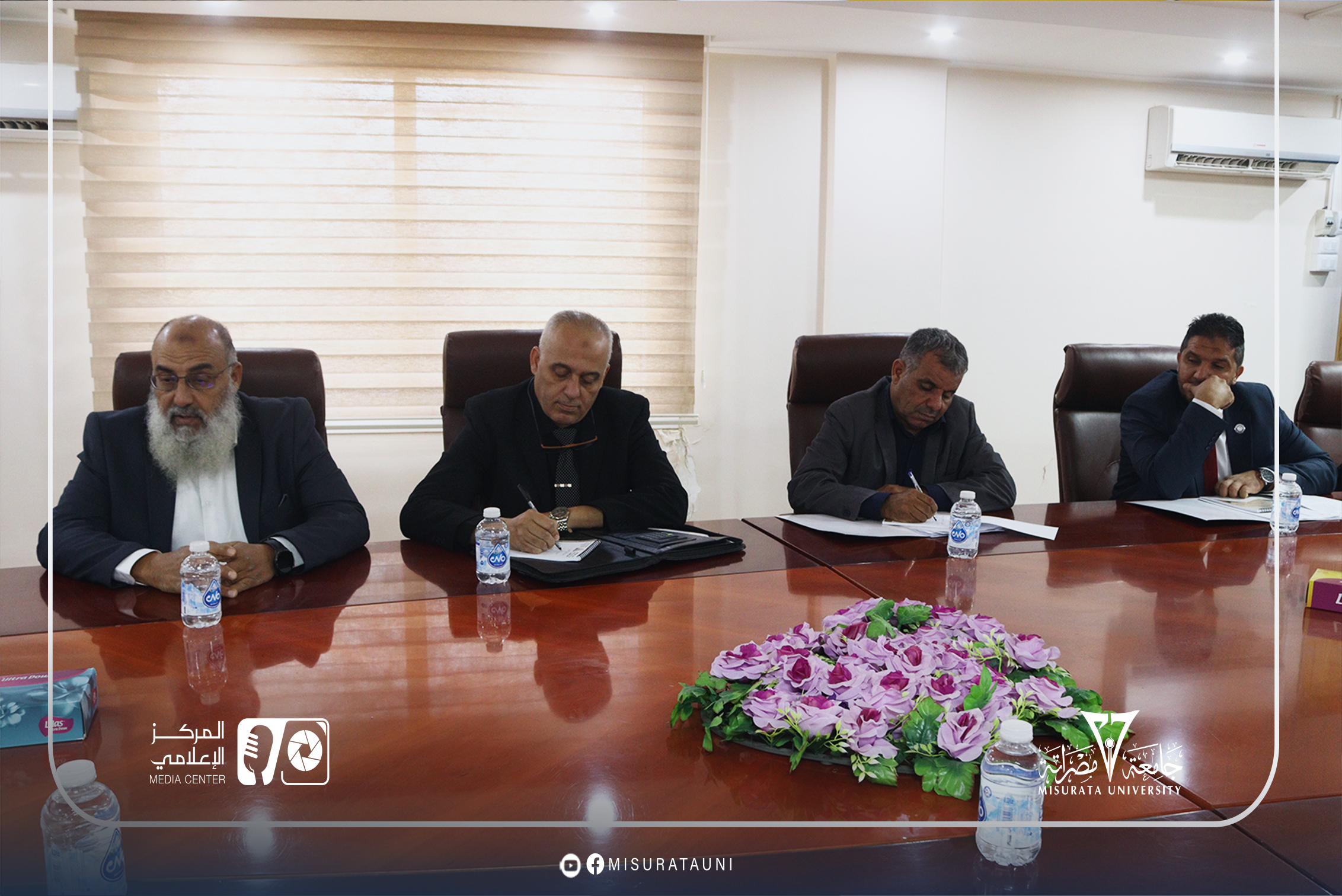 جامعة مصراتة تستقبل فريق ضمان الجــودة التابــع للمـركـز الوطنــي