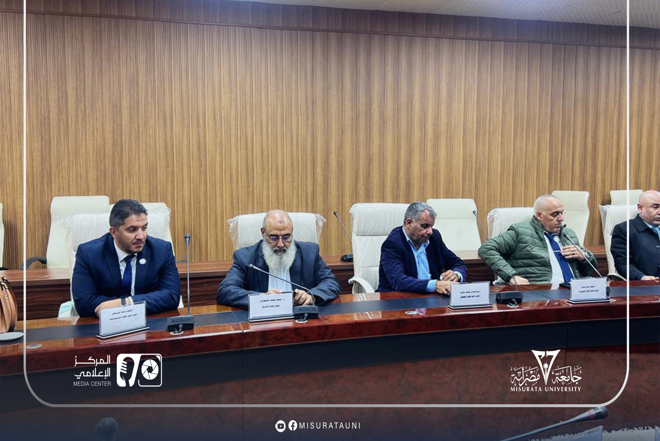 جامعة مصراتة تواصل استقبال فريق ضمان الجودة التابع للمركز الوطني في اليوم الثاني للزيارة