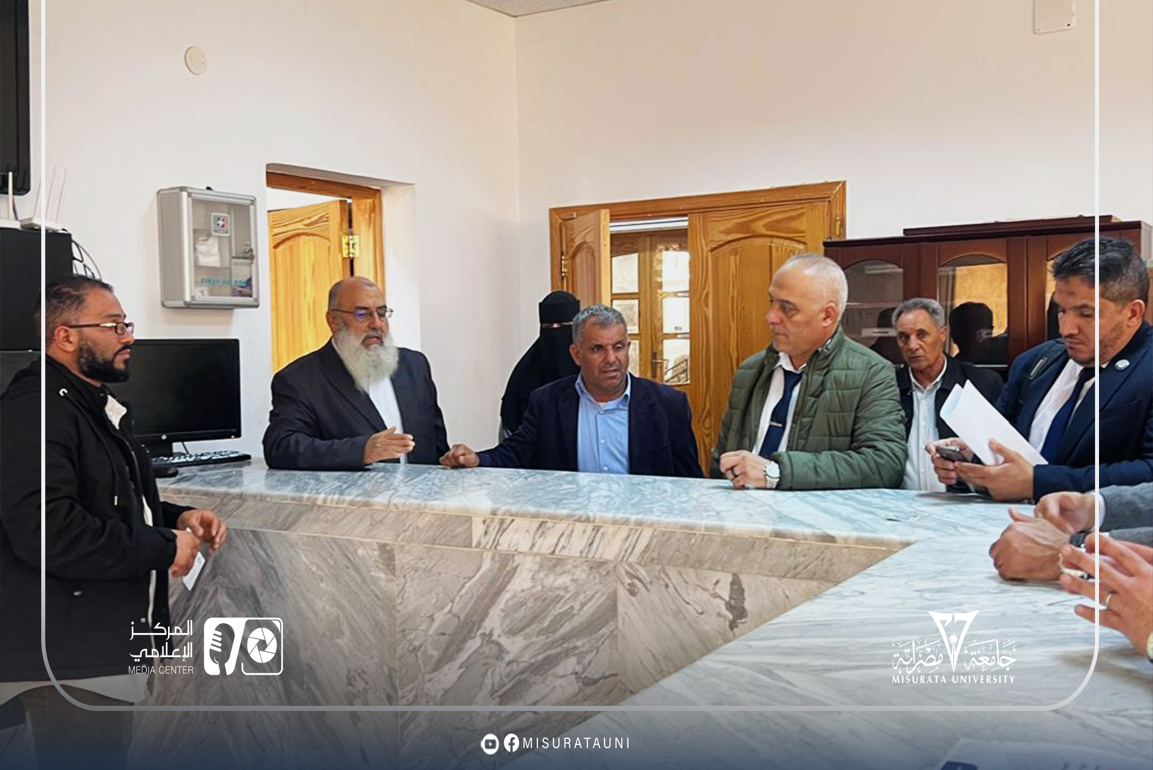 جامعة مصراتة تواصل استقبال فريق ضمان الجودة التابع للمركز الوطني في اليوم الثاني للزيارة