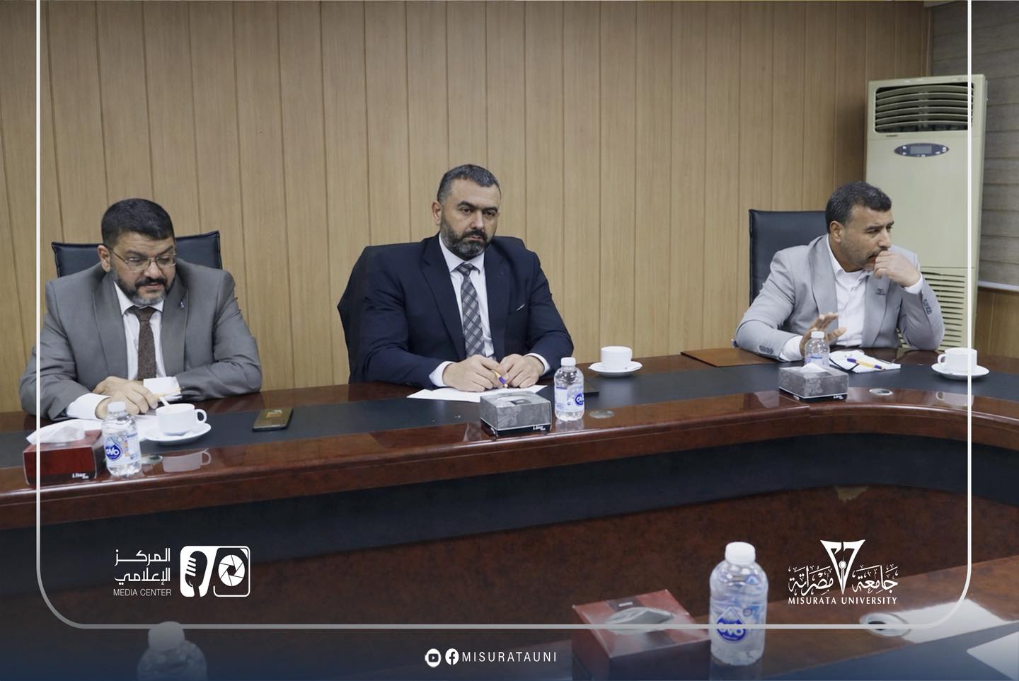 اجتماع اللجنة العليا للمرحلة التمهيدية يناقش سير العملية التعليمية بجامعة مصراتة