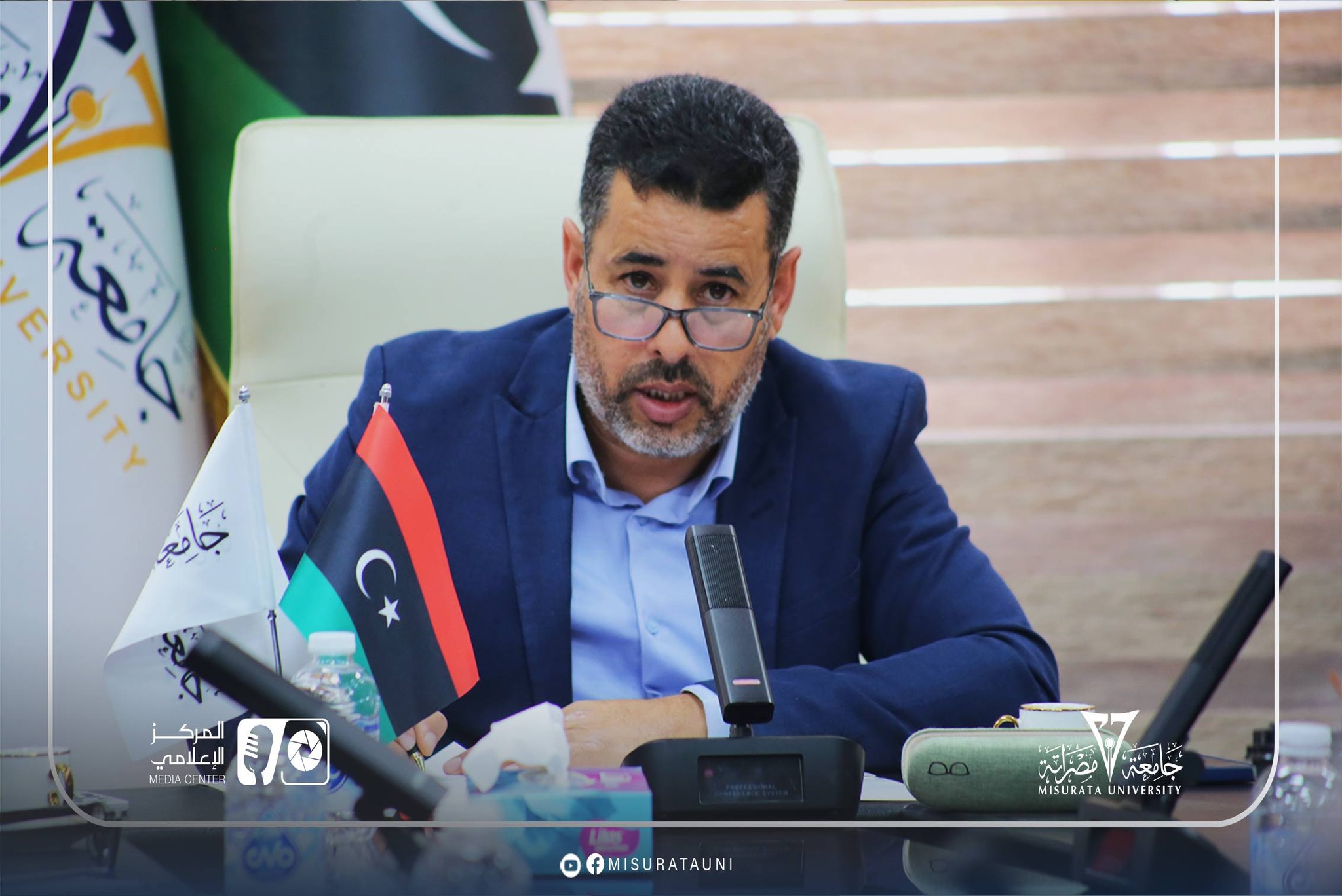 The Quality Committee at Misrata University is reviewing institutional and program accreditation files.
                     width=