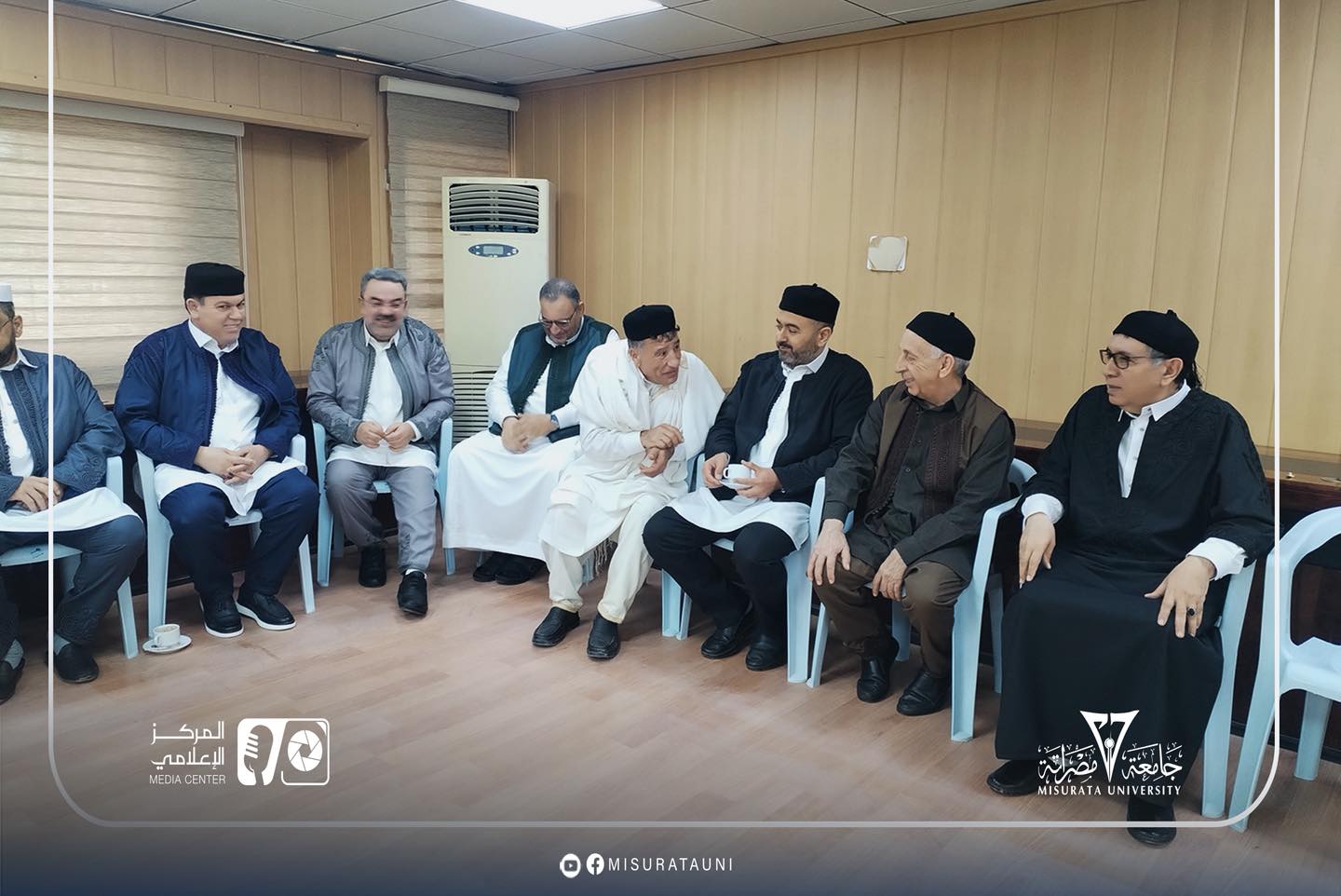 حفل معايدة بجامعة مصراتة بمناسبة عيد الفطر