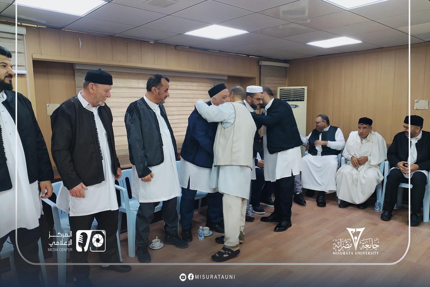 حفل معايدة بجامعة مصراتة بمناسبة عيد الفطر