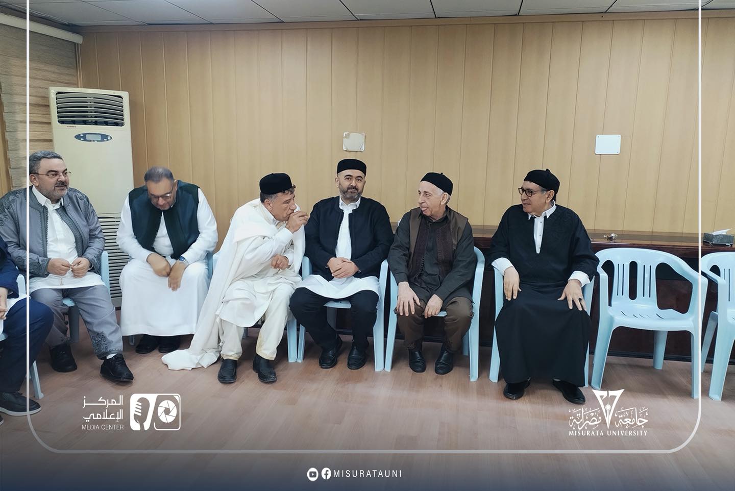 حفل معايدة بجامعة مصراتة بمناسبة عيد الفطر