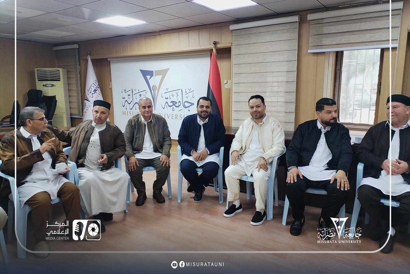 حفل معايدة بجامعة مصراتة بمناسبة عيد الفطر