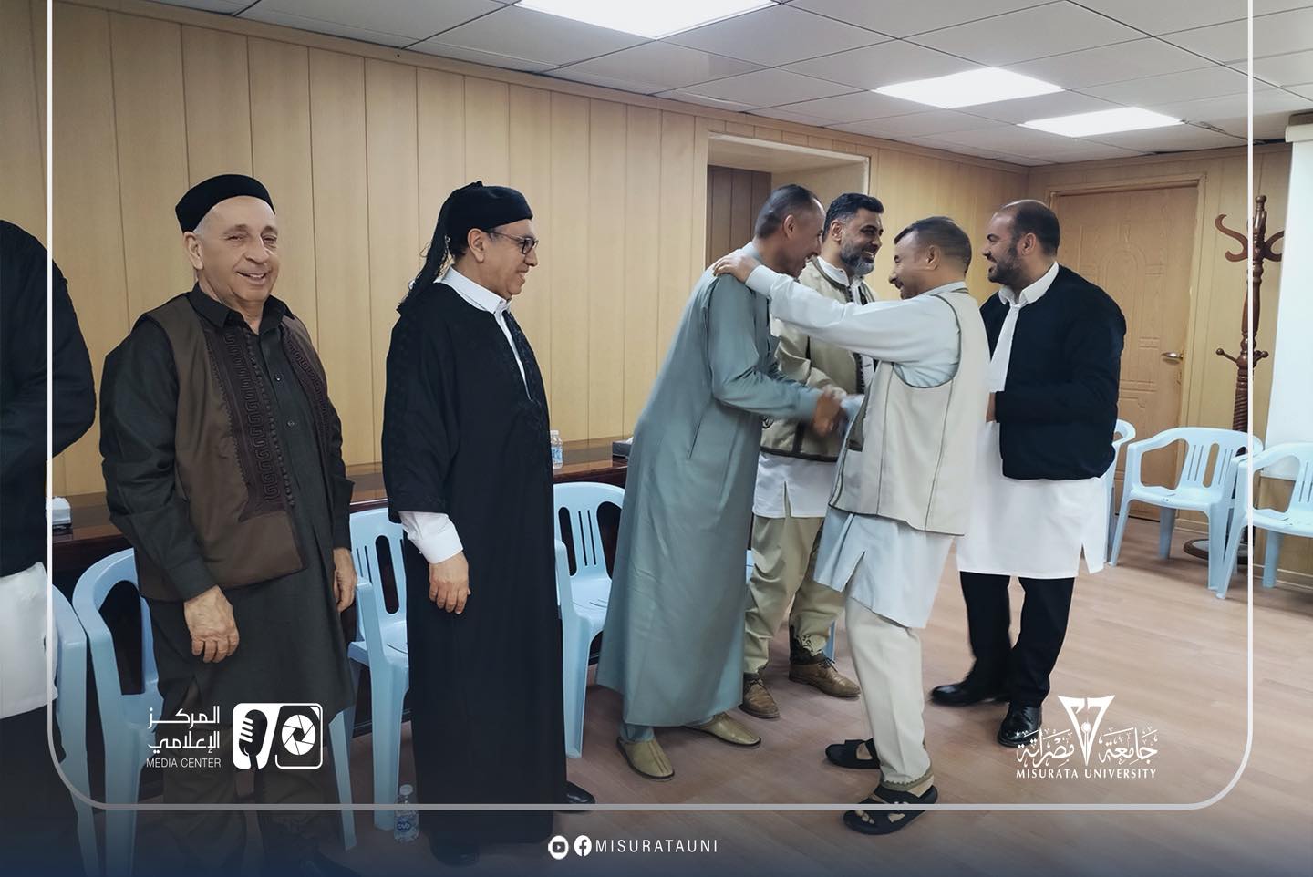 حفل معايدة بجامعة مصراتة بمناسبة عيد الفطر