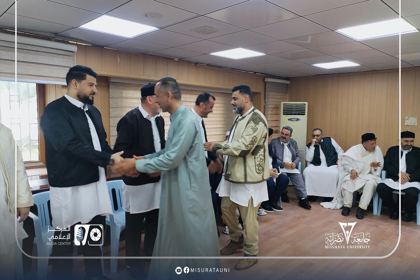 حفل معايدة بجامعة مصراتة بمناسبة عيد الفطر