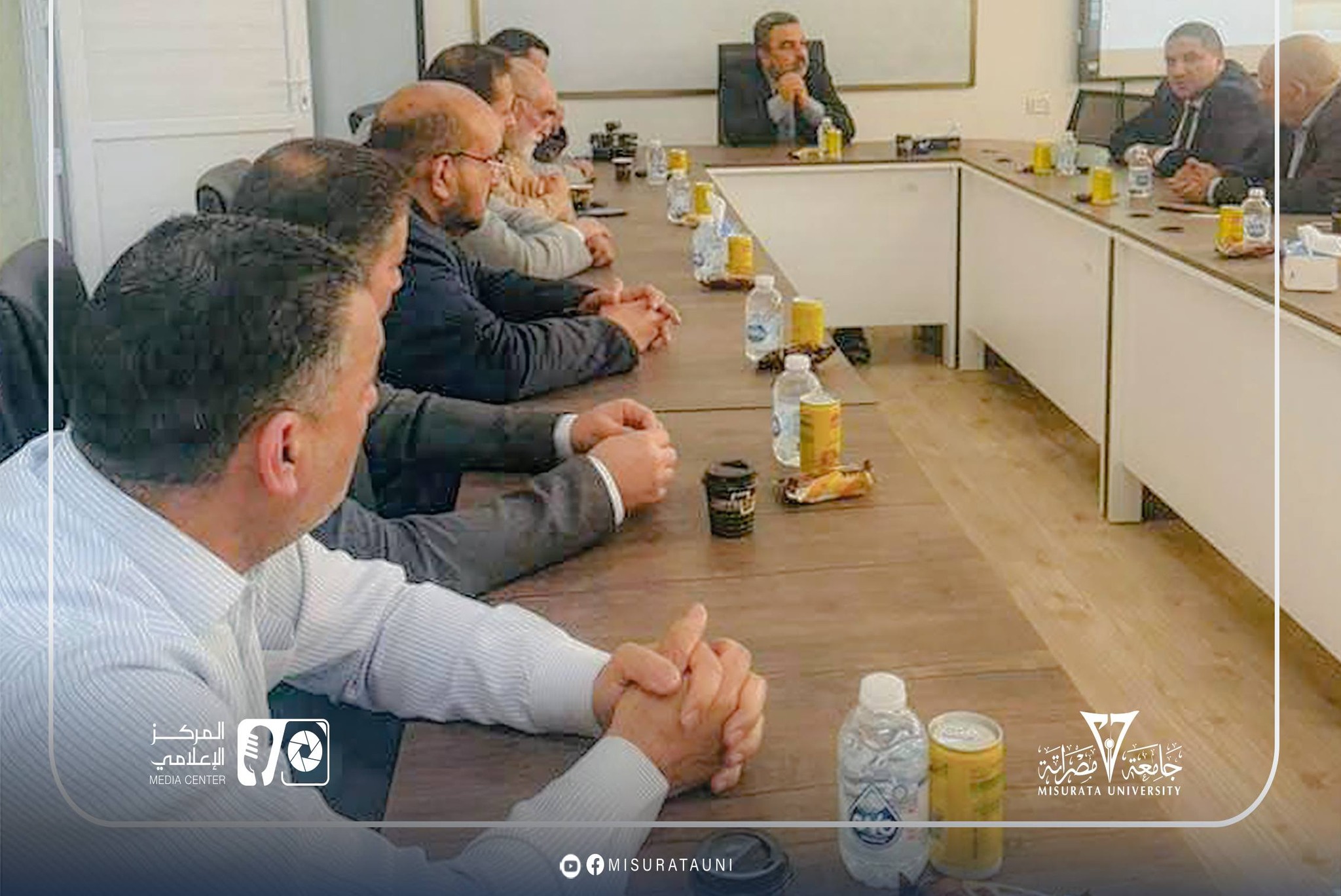 فريق التدقيق بالمركز الوطني لضمان الجودة يختتم زيارتة لكلية اللغات والترجمة بجامعة مصراتة