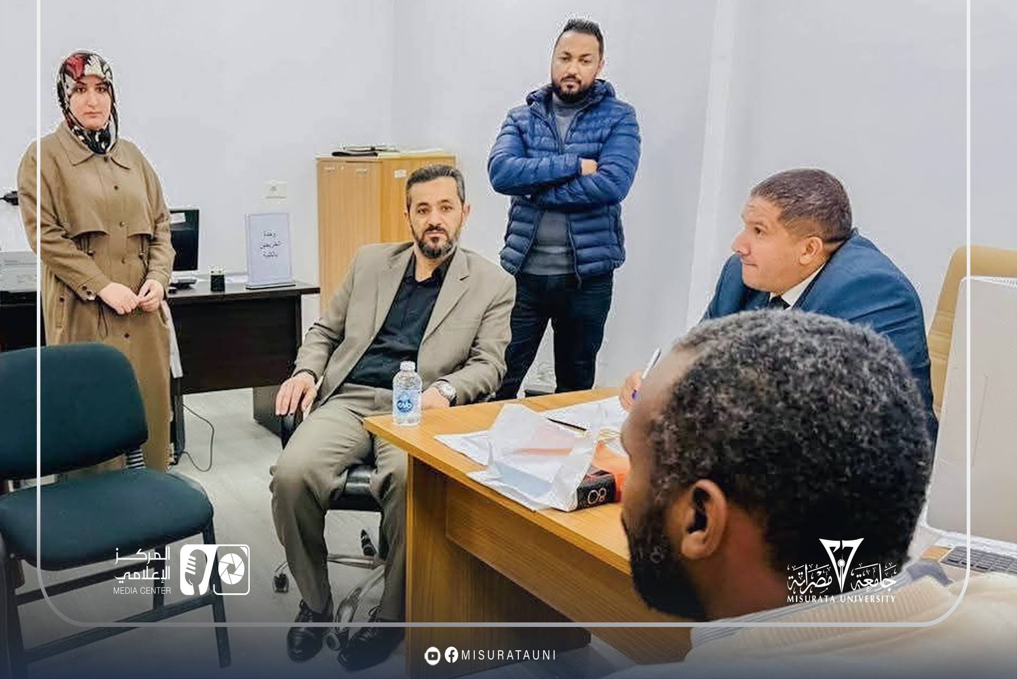 فريق التدقيق بالمركز الوطني لضمان الجودة يختتم زيارتة لكلية اللغات والترجمة بجامعة مصراتة