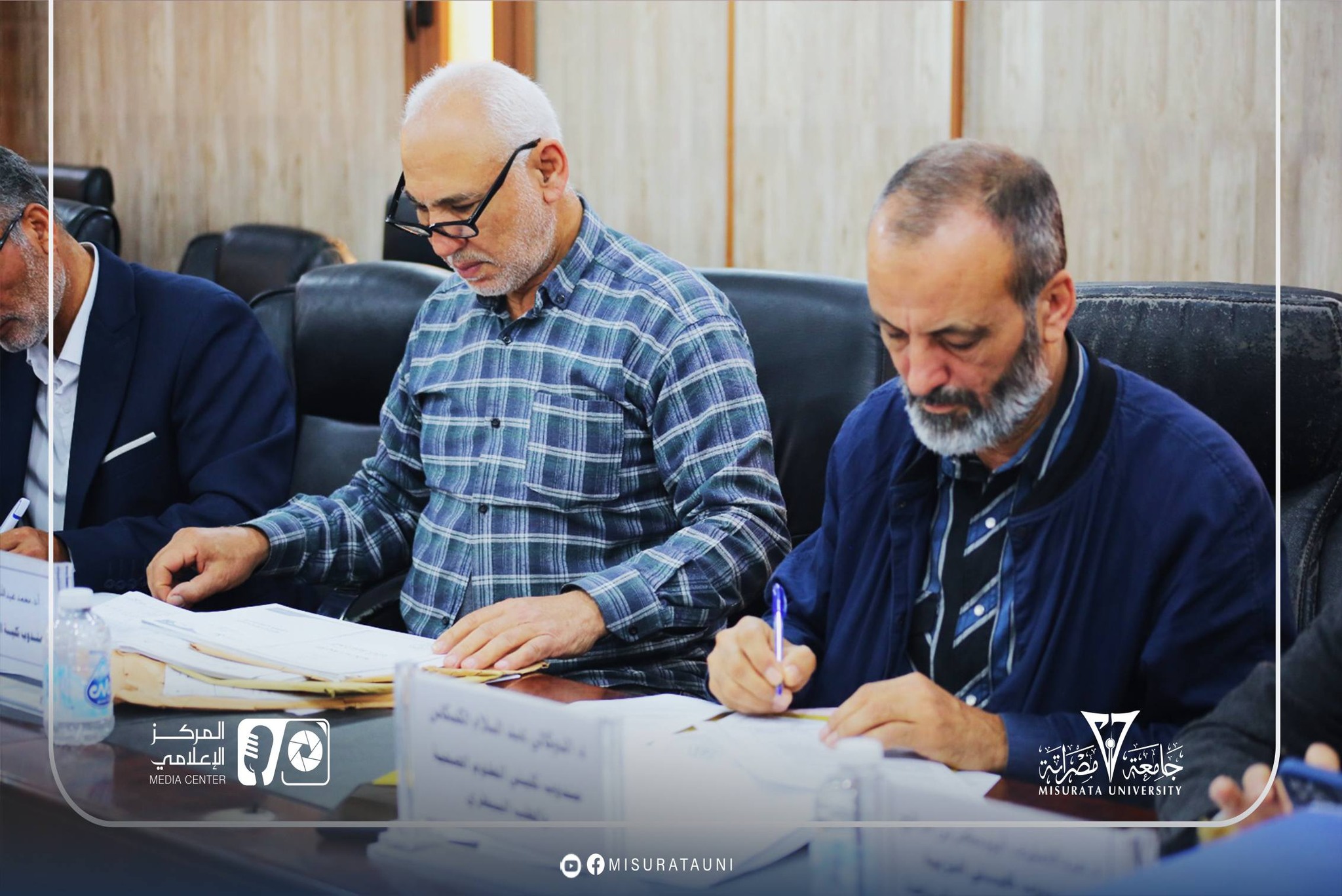 لجنة شؤون أعضاء هيئة التدريس بجامعة مصراتة تعقد اجتماعها العادي الرابع عشر لمناقشة الملفات الأكاديمية والإدارية