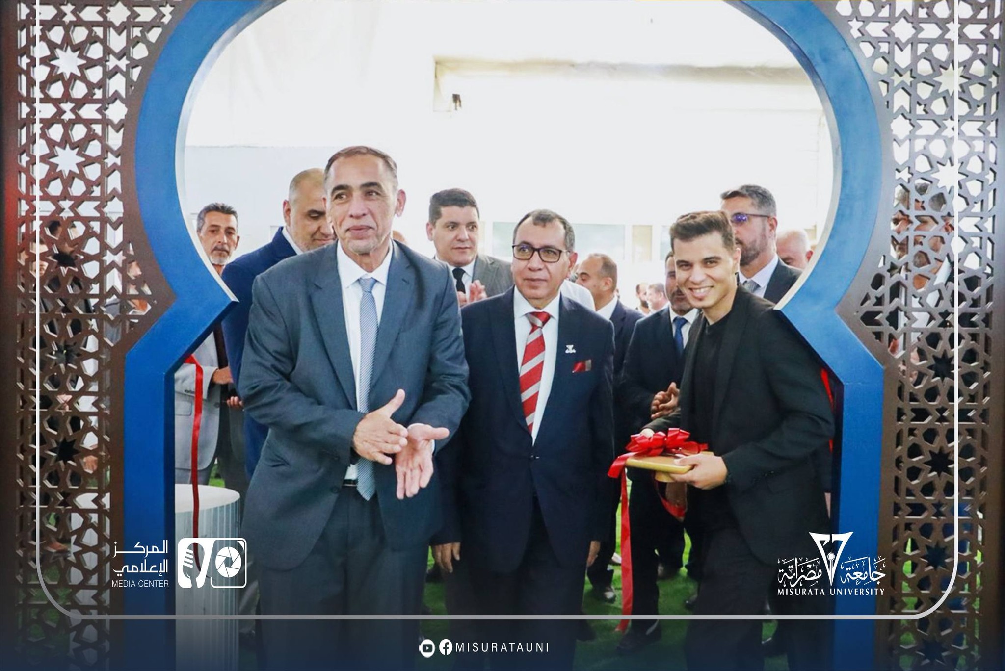Misrata University participates in the opening of the first edition of the Misrata E-Commerce Exhibition
                     width=