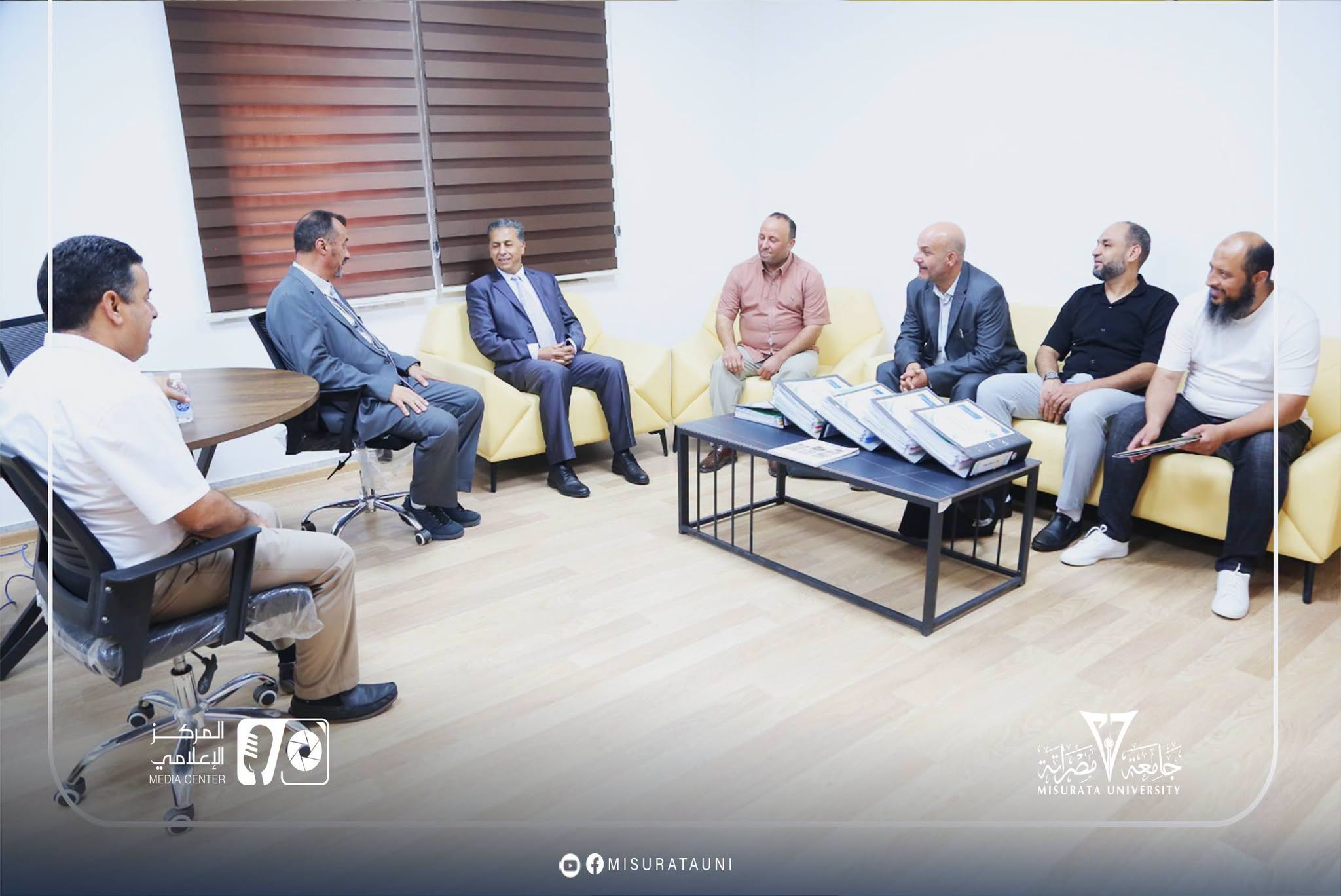 The audit team`s visit to the Faculty of Information Technology at Misrata University for institutional accreditation has commenced.
                     width=