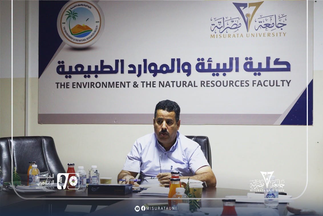 The Quality Assurance and Performance Evaluation Office at Misrata University holds a coordination meeting with the heads of quality departments in the colleges.
                     width=