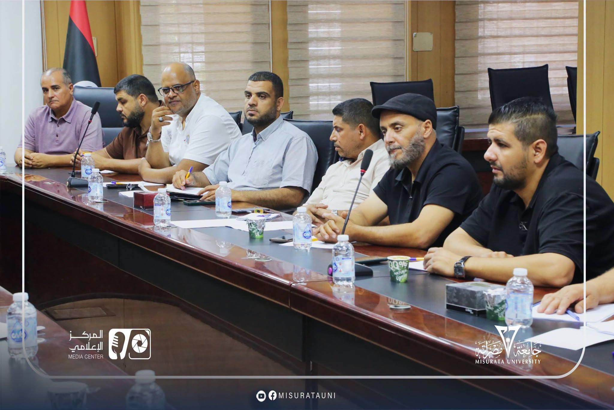 اجتماع لمدراء الشؤون الإدارية بجامعة مصراتة لبحث سير العمل وتوحيد الآليات