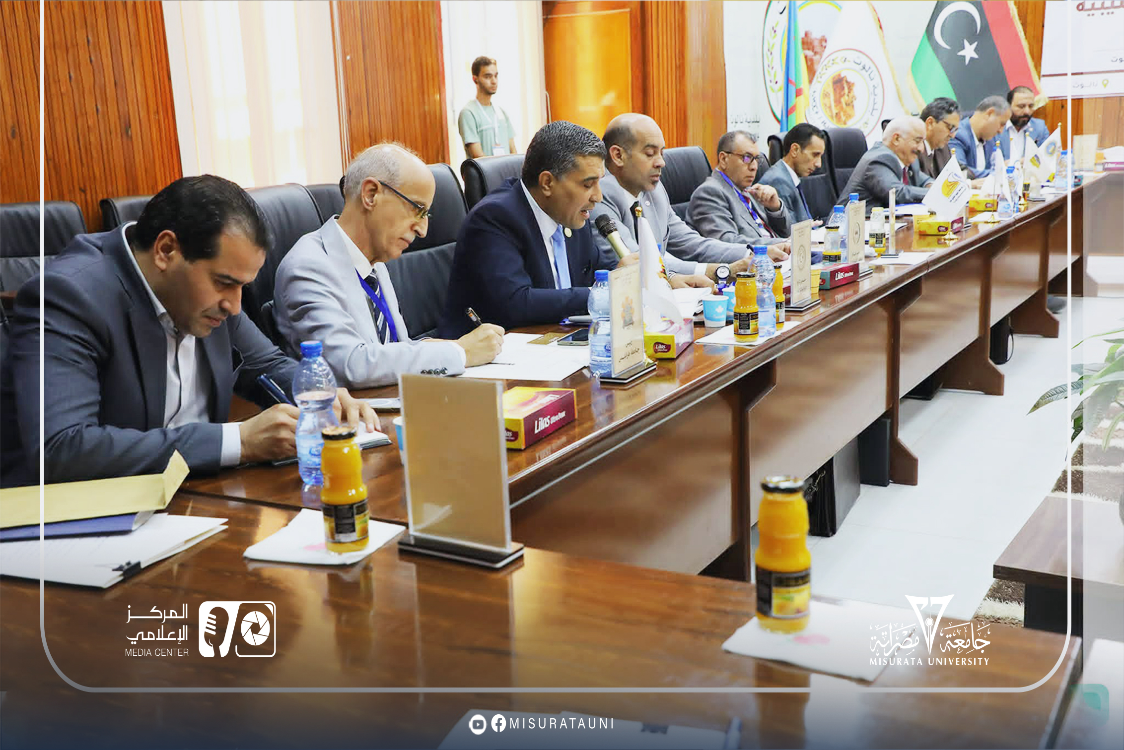 جامعة مصراتة تشارك في أعمال الاجتماع الثاني للمجلس الأعلى للجامعات الليبية