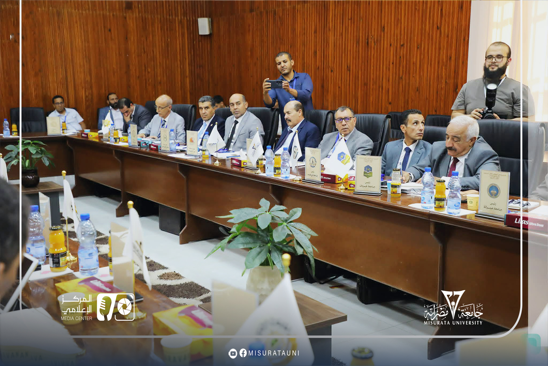 جامعة مصراتة تشارك في أعمال الاجتماع الثاني للمجلس الأعلى للجامعات الليبية